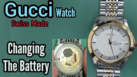 how to open gucci watch|battery replacement for gucci watch.